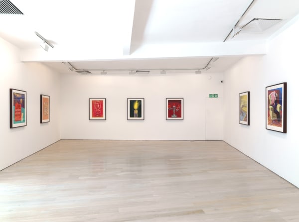David Hockney installation image @ Annely Juda Fine Art 2018