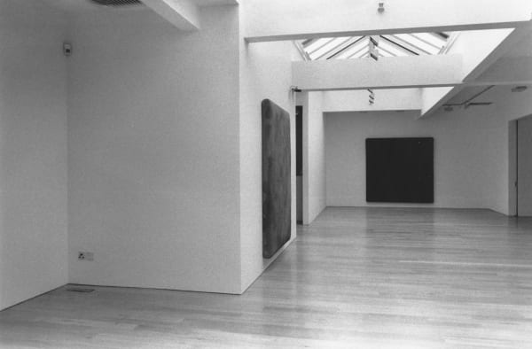 installation shot of Gotthard Graubner's exhibition of recent paintings at Annely Juda Fine Art