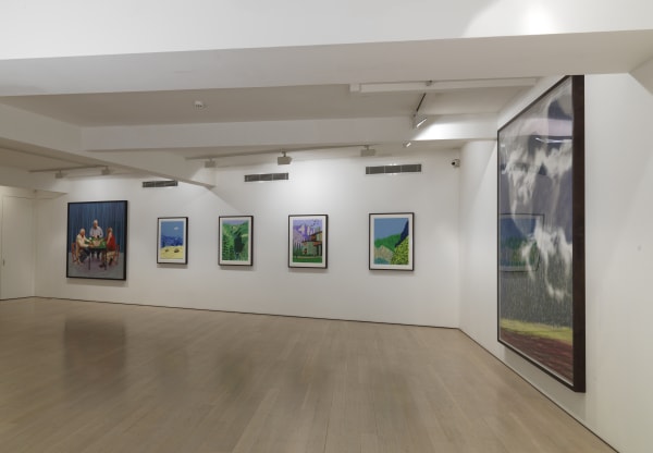 David Hockney installation image @ Annely Juda Fine Art 2017