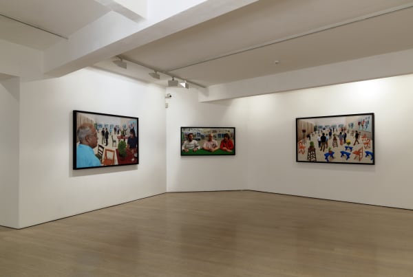 David Hockney installation image @ Annely Juda Fine Art 2017
