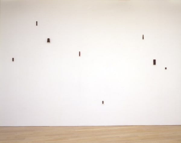 installation images of the exhibition Roger Ackling, Flooded Margins, Annely Juda Fine Art, 1994
