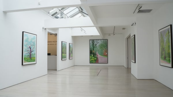 David Hockney installation image @ Annely Juda Fine Art 2015