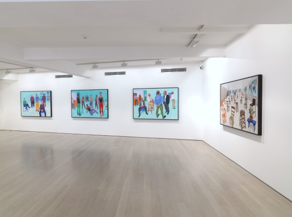 David Hockney installation image @ Annely Juda Fine Art 2015