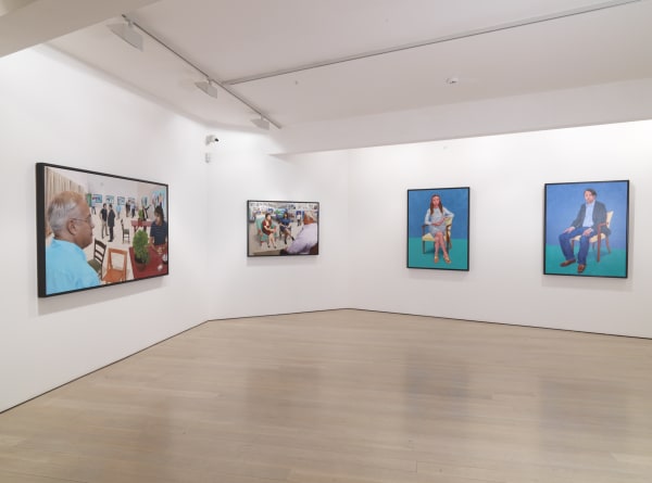 David Hockney installation image @ Annely Juda Fine Art 2015