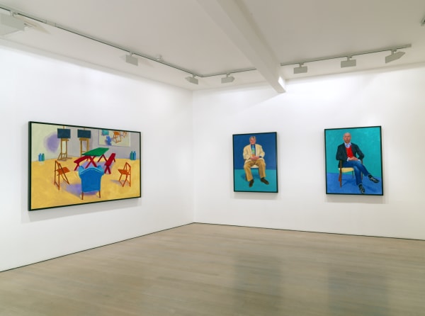 David Hockney installation image @ Annely Juda Fine Art 2015