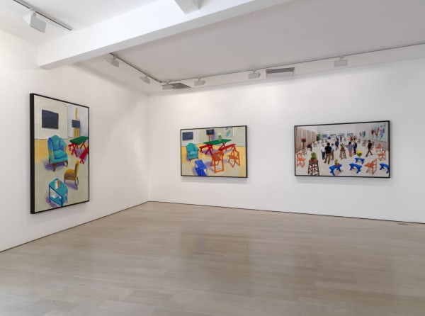 David Hockney installation image @ Annely Juda Fine Art 2015