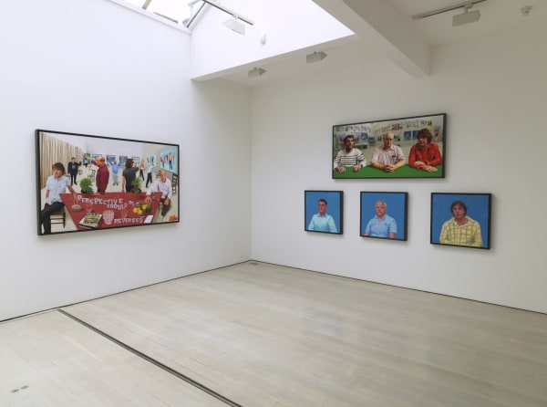 David Hockney installation image @ Annely Juda Fine Art 2015