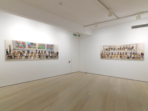 David Hockney installation image @ Annely Juda Fine Art 2020