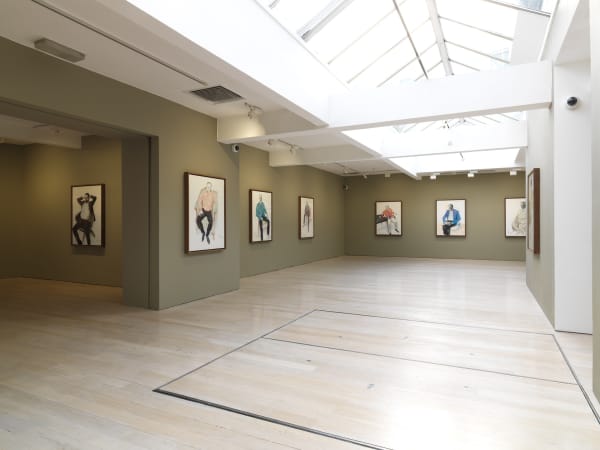 David Hockney installation image @ Annely Juda Fine Art 2020
