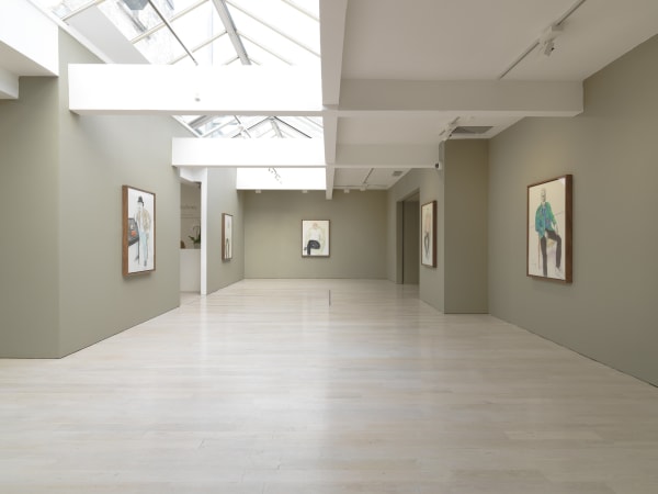 David Hockney installation image @ Annely Juda Fine Art 2020