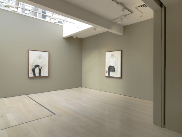 David Hockney installation image @ Annely Juda Fine Art 2020
