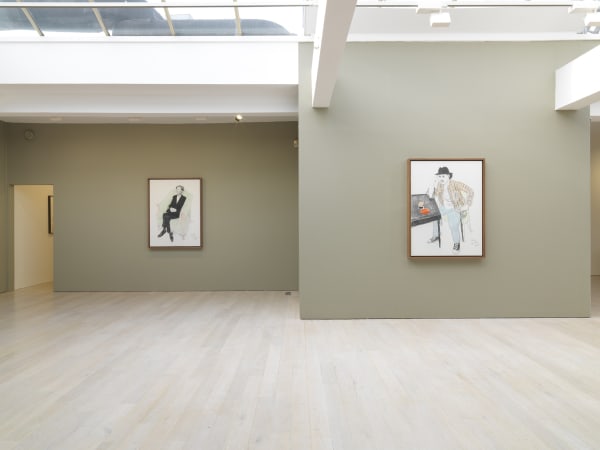 David Hockney installation image @ Annely Juda Fine Art 2020