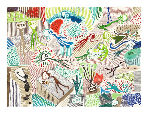 David Hockney, Spilt Ink , 2019