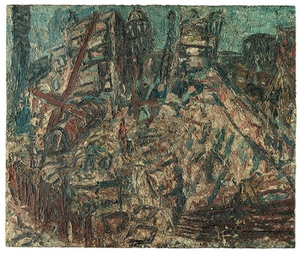Leon Kossoff, Demolition of YMCA Building No. 3, Spring 1971