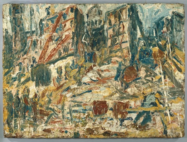 Leon Kossoff, Demolition of YMCA Building No. 4, Spring 1971