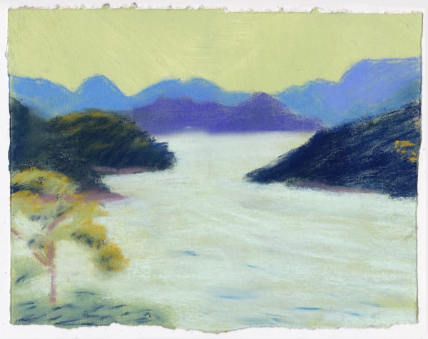 Sammi Lynch Across Islands, 2025 pastel on paper 20 x 26 cm