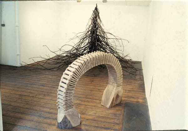 Foreground: Elm Spring Arch, 1984 Background: Black Column in the Sticks, 1983