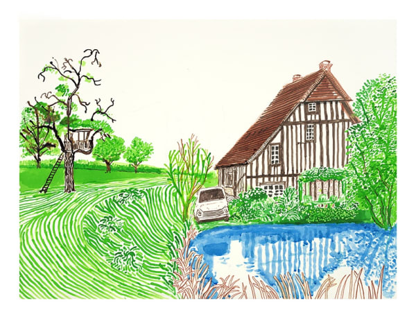 David Hockney Normandy