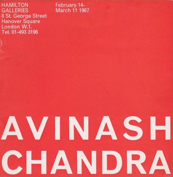 Avinash Chandra 1967 Hamilton Galleries