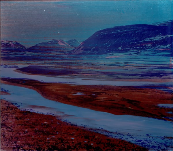 By this river, 2023 Mixed medium on canvas 170 x 195 cm