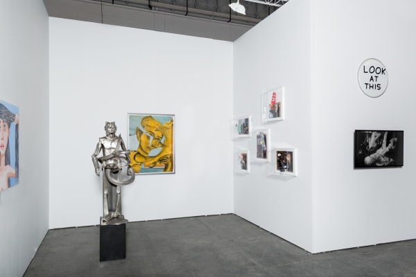 Installation view of EXPO Chicago with multiple artists exhibited.