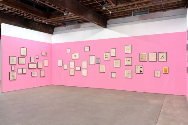 Installation view of Andy Warhol's solo show, featuring 170 of the artist's drawings. More of Andy's drawings.