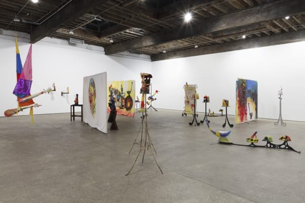 Installation view of Alessandro Pessoli's fifth solo show at Anton Kern Gallery.