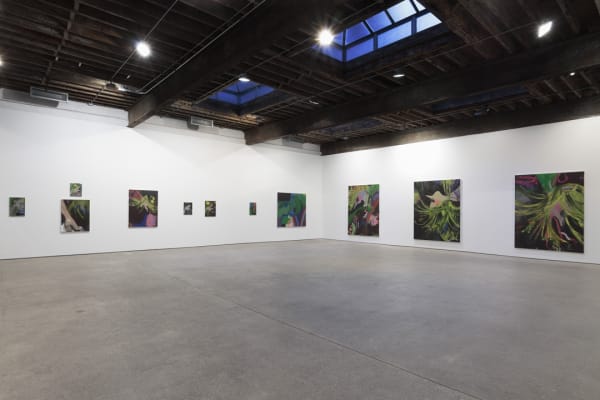 Installation view of Ellen Berkenblit's solo show.