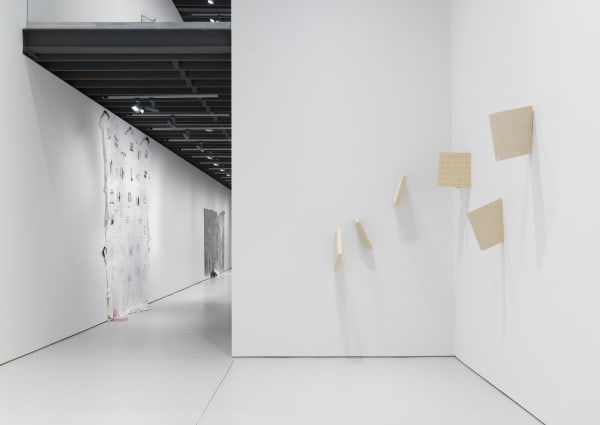 Installation views of the many sculptural works in Richard Hughes' solo exhibition at the gallery. Another view of Blind Assassin.