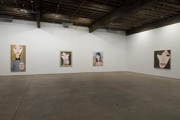 Installation view of Brian Calvin's third solo show at Anton Kern Gallery. Some additional works shown.