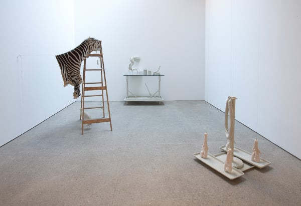 Installation view of Michael Joo's sculptural preview for Still Lives, entitled Distilled.