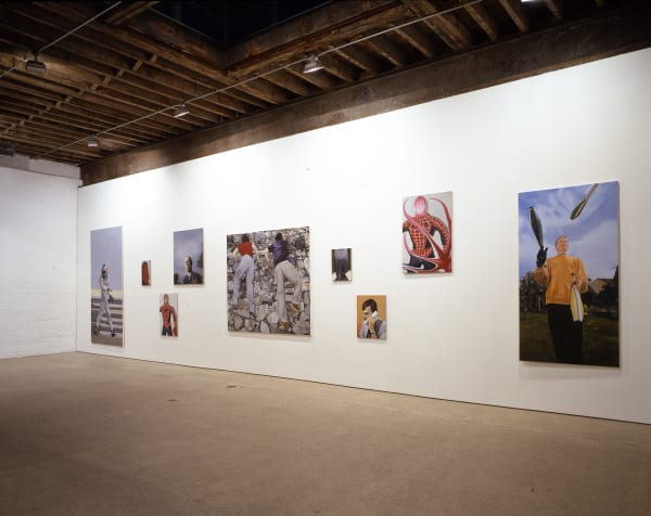 Installation view of Eberhard Havekost's solo show, featuring a selected body of paintings.