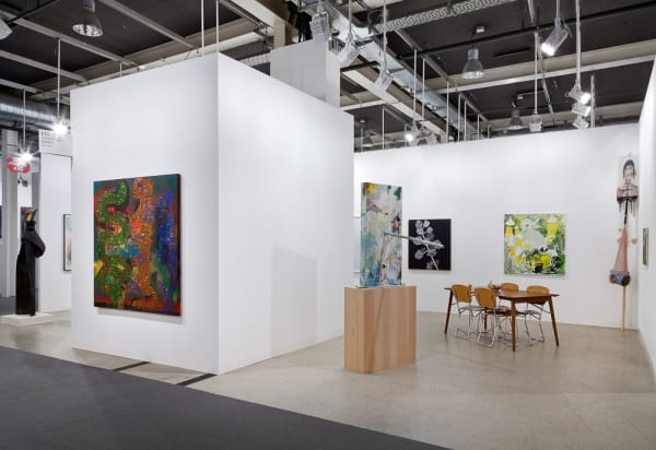 Installation view of Art Basel 2015. Entrance into the booth.