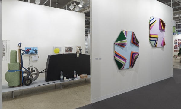 Installation view of Anton Kern Gallery's booth at Basel 2013. Lambie and Bock featured.