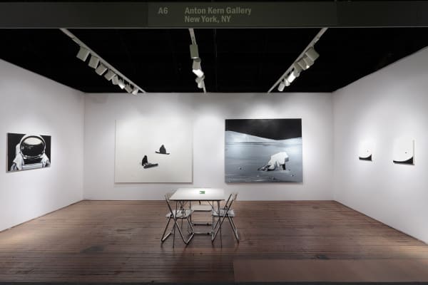 Installation view of Wilhelm Sasnal's solo presentation at ADAA: The Art Show, 2013.