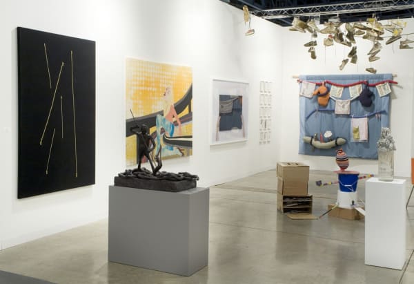 Installation view of the Anton Kern booth at Art Basel Miami 2011. Additional artists and works featured.