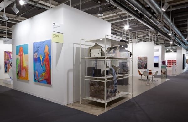 Installation view of the Anton Kern Booth at Basel 2011. View of John Bock's installation.