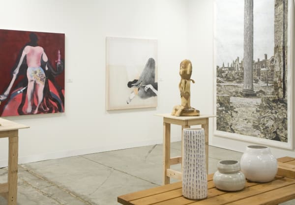 Installation view of the Anton Kern booth at Art Basel Miami 2010. Many works featured.