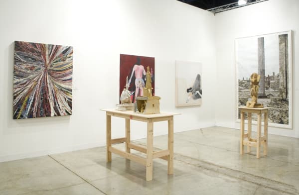 Installation view of the Anton Kern booth at Art Basel Miami 2010. Many works shown.