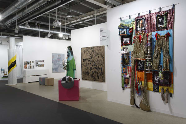 Installation view of the Anton Kern booth at Basel 2009. Hempel and Bock represented.