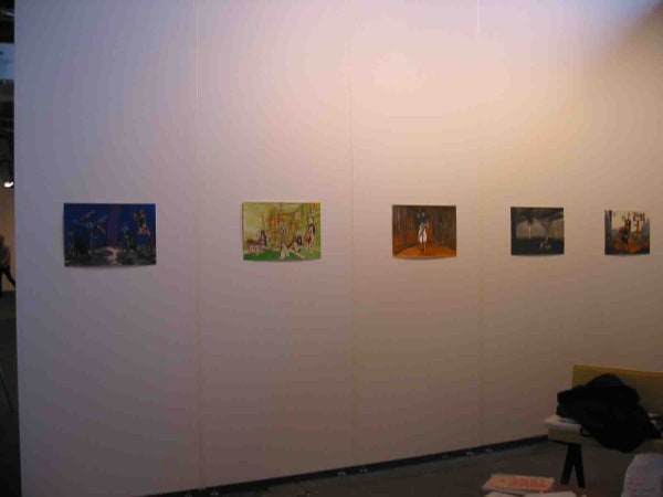 Installation view of the AKG booth at Art Basel Miami 2002. A few works featured.