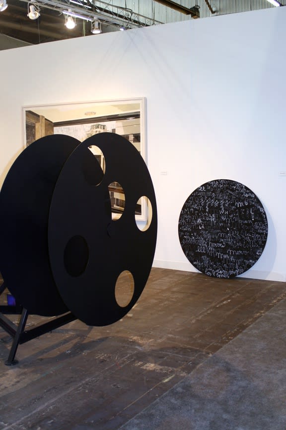 Installation view of the AKG Booth at the Armory Show, 2009. John Bock featured.