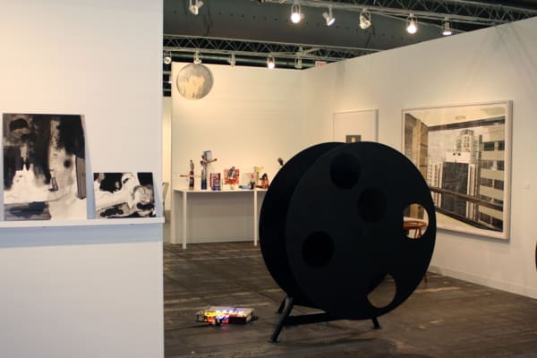 Installation view of the AKG Booth at the Armory Show, 2009. John Bock and David Shrigley featured.