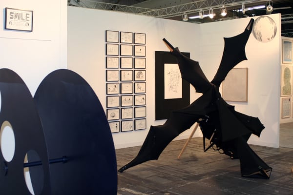 Installation view of the AKG Booth at the Armory Show, 2009.