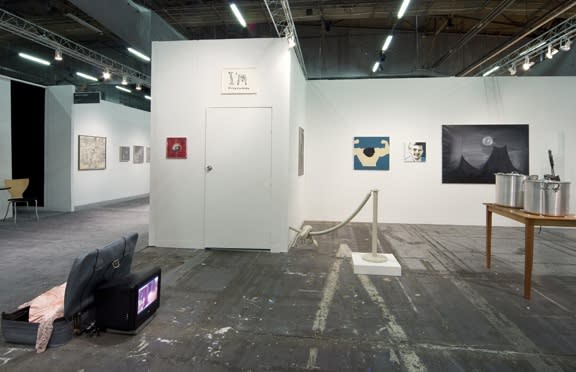 Installation view of the Anton Kern booth at the Armory Show 2008. Multiple works featured.