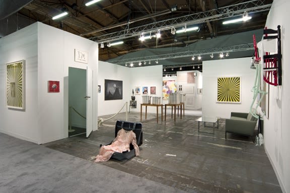 Installation view of the Anton Kern booth at the Armory Show 2008.