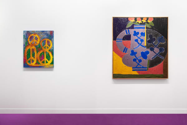 Chris Martin and Tal R featured in the FIAC booth.