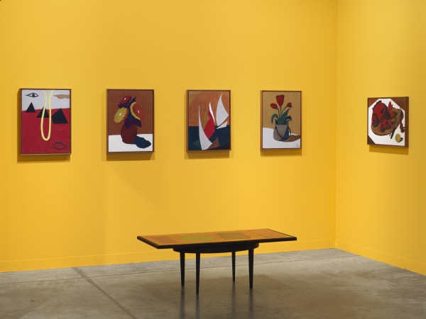 Installation view of day three at Art Basel Miami. Additional image of Escalet room.