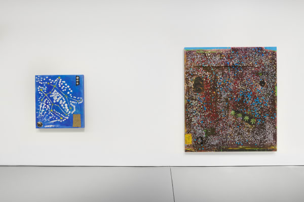 Two paintings by Chris Martin 2.