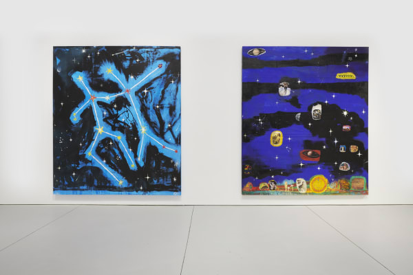 Two eleven foot paintings.